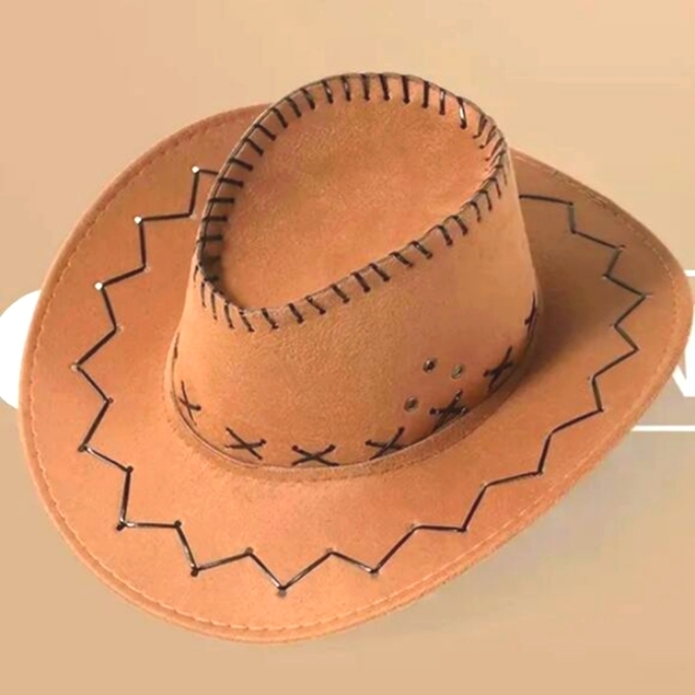 Stylish Light Coffee Cowboy Hat